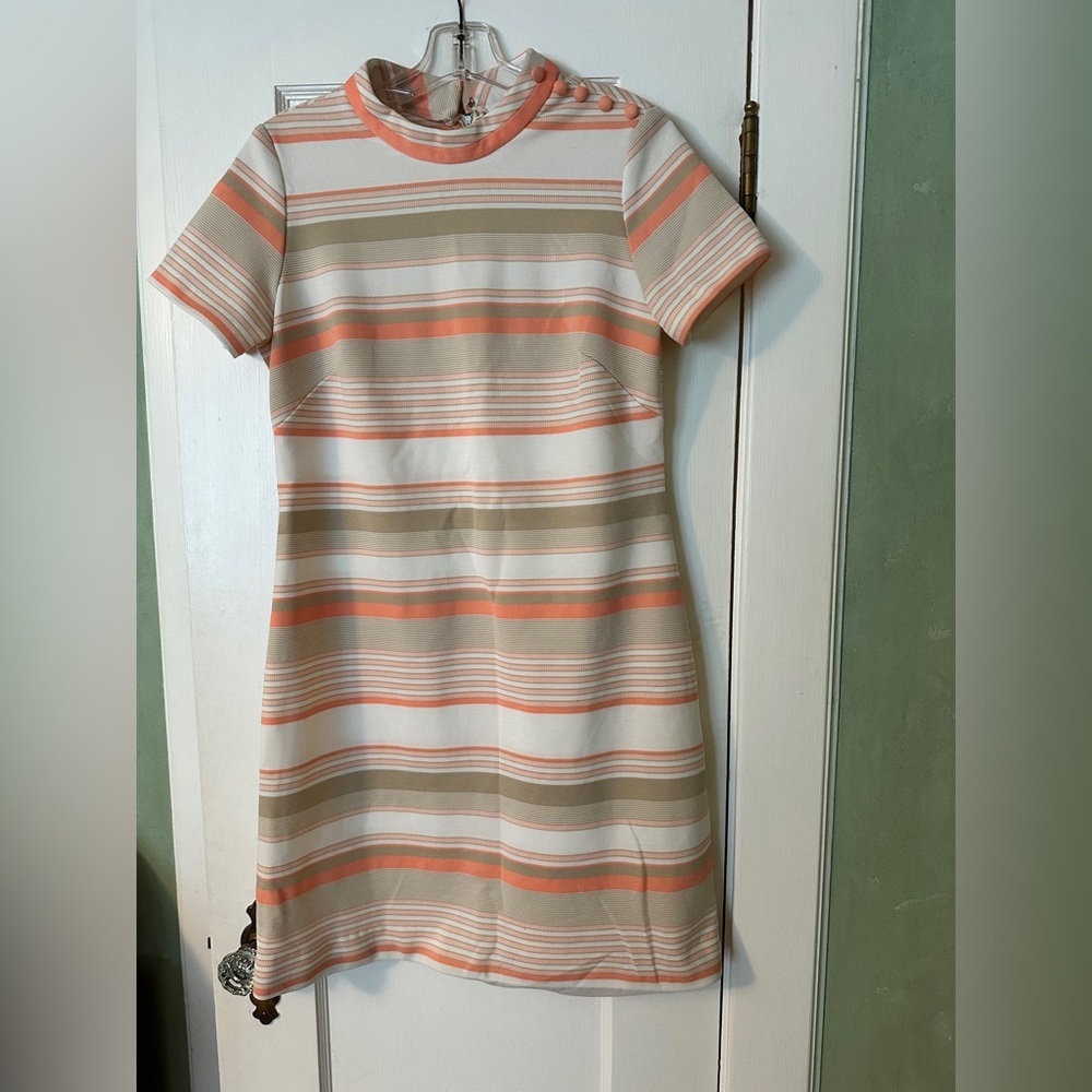 Striped Short Sleeve Dress